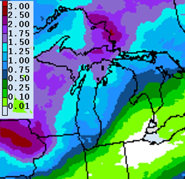 Precipitation forecast for Sept. 3-10.